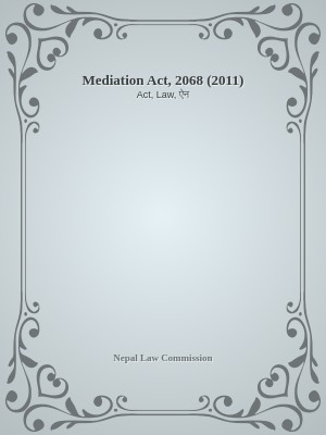Mediation Act, 2068 (2011)